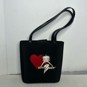 Betty Boop Purse Shoulder Bag Black Vintage 2003 King Features Fleischer Studios